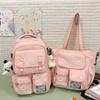 School bag high value high school student Korean ins sweet sister two-piece back