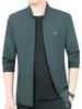 Men's Solid Color Stand Collar Jacket - 2024 Spring Fashion Business Casual Outerwear