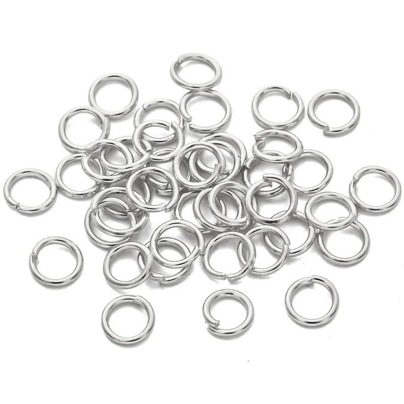 Anneaux de Jonction en Métal Anneaux Ronds Brisés Connecteurs pour Accessoires de Fabrication de Bijoux DIY 3-12mm Fournitures pour Colliers Boucles d'Oreilles