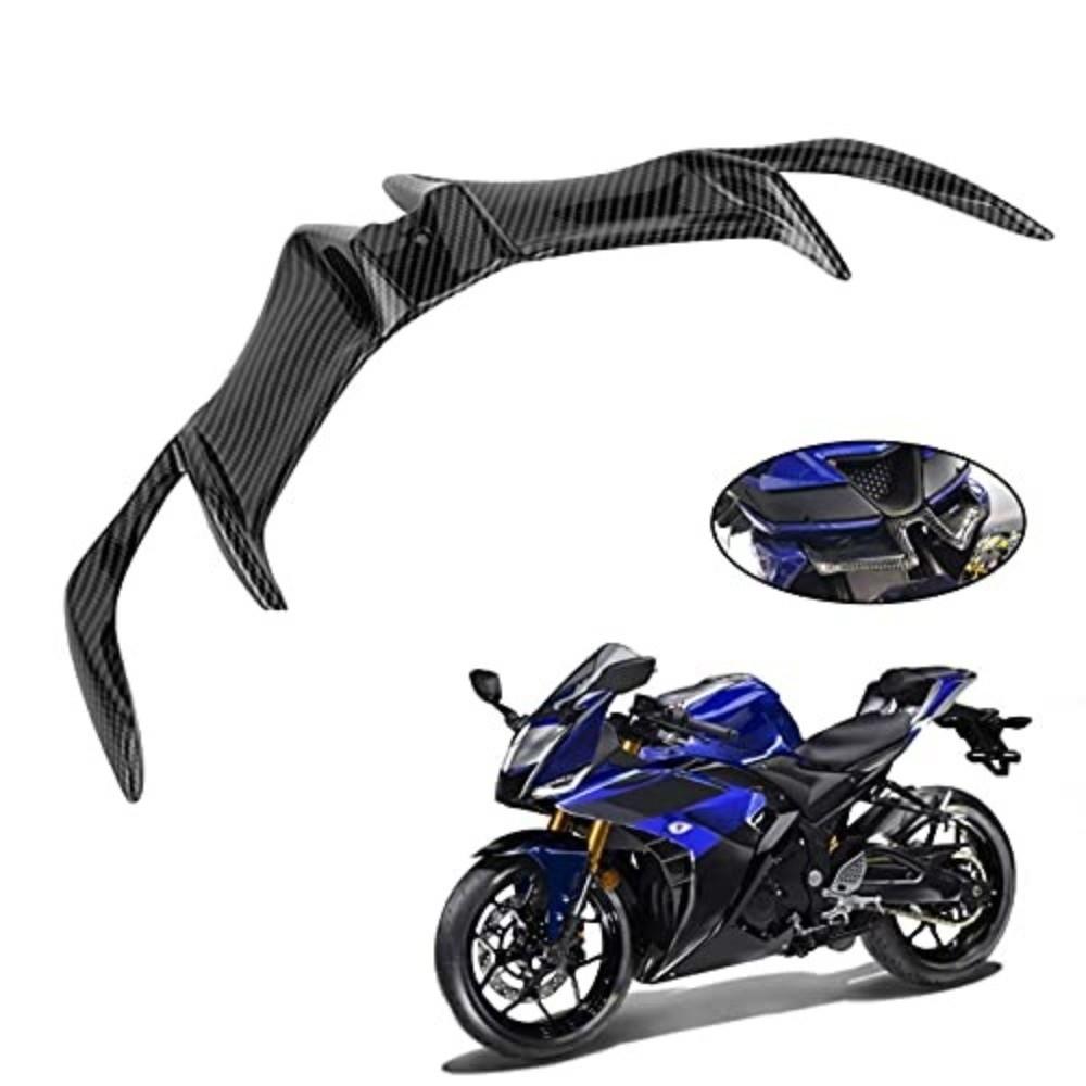 Carbon Fiber Style Motorcycle Winglet Aerodynamic Motorcycle Spoiler Wing Front Fairing Styling