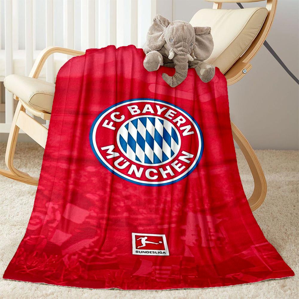 Bayern Munich Blanket Durable Comfort Suitable for Bed Livingroom Bedding Four Seasons Universal Digital Print Birthday Christmas Gift Blanket