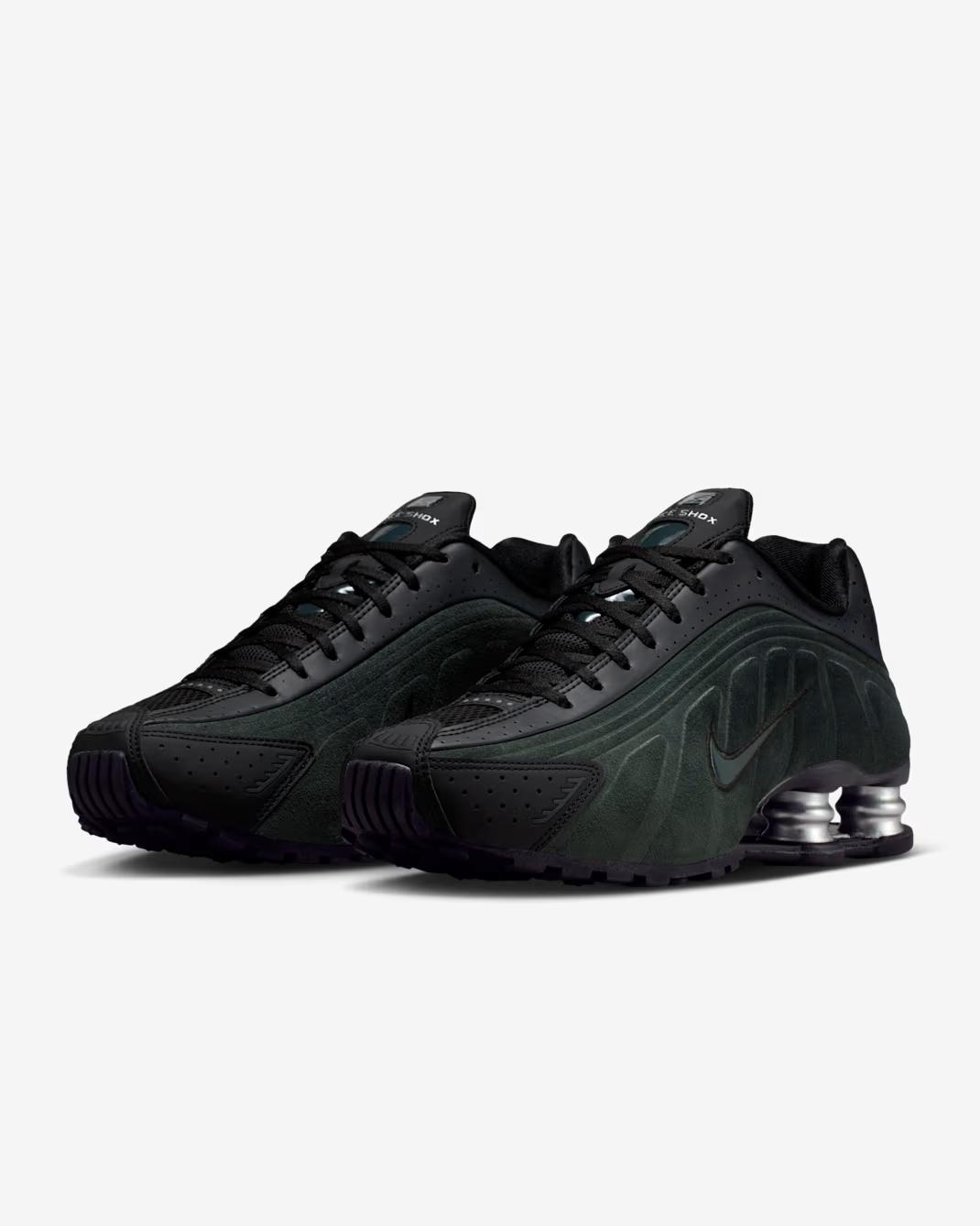 HQ7739-002 Nike Shox R4 Black Suede (Women s) 5.5W
