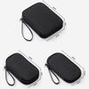 Portable Double Layer Digital Storage Pouch Travel Headphone Data Cable Storage Bag Solid Color Waterproof Travel Cable Bag