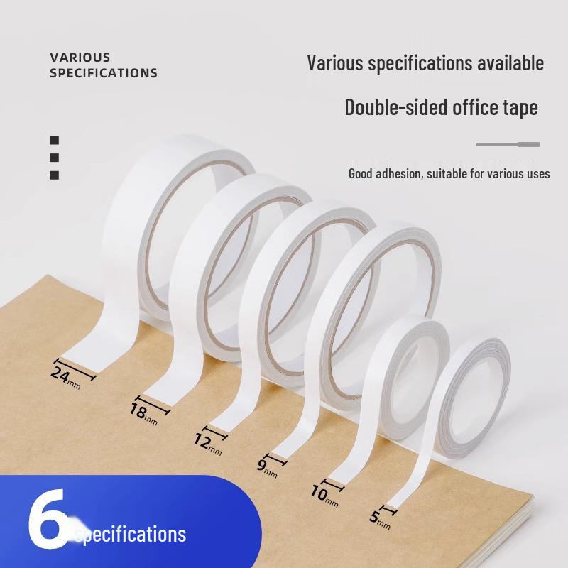 High Viscosity Double-Sided Tape - Tearable & Traceless for Strong Fixing, Student & Office Use