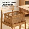Basket , Baskets for Organizing Handmade Decorative Hand Woven Organizer Rectangular Pantry Toys