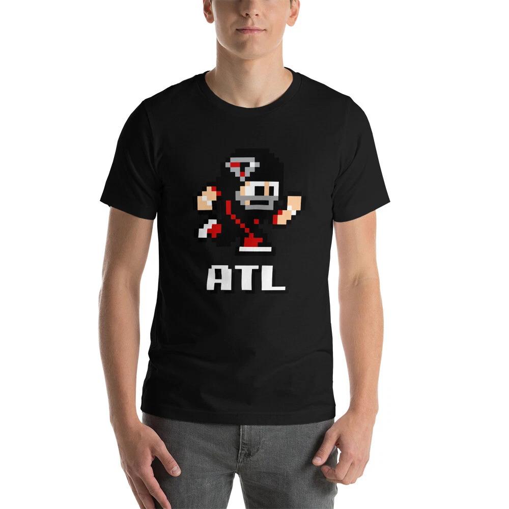 Atlanta Falcons NES Football Player 8-bit Tecmo Super Bowl Nintendo T-Shirt XL