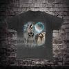 Limited Three Raccoons Retro Graphic T-Shirt, Raccoon Lovers, Vintage Raccoon Moon Tshirt, Funny Raccoon Bootleg Tees, Oversized Washed Tee
