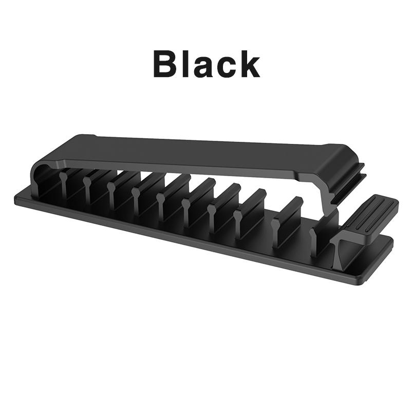 Multipurpose Self-Adhesive Buckle Nail-Free Cable Clips Plastic Cable Organizer Clips Winder Desktop Cord Management Cable Holde
