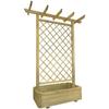 VidaXL Pergola Planter 162 X 56 X 204 Cm Wood