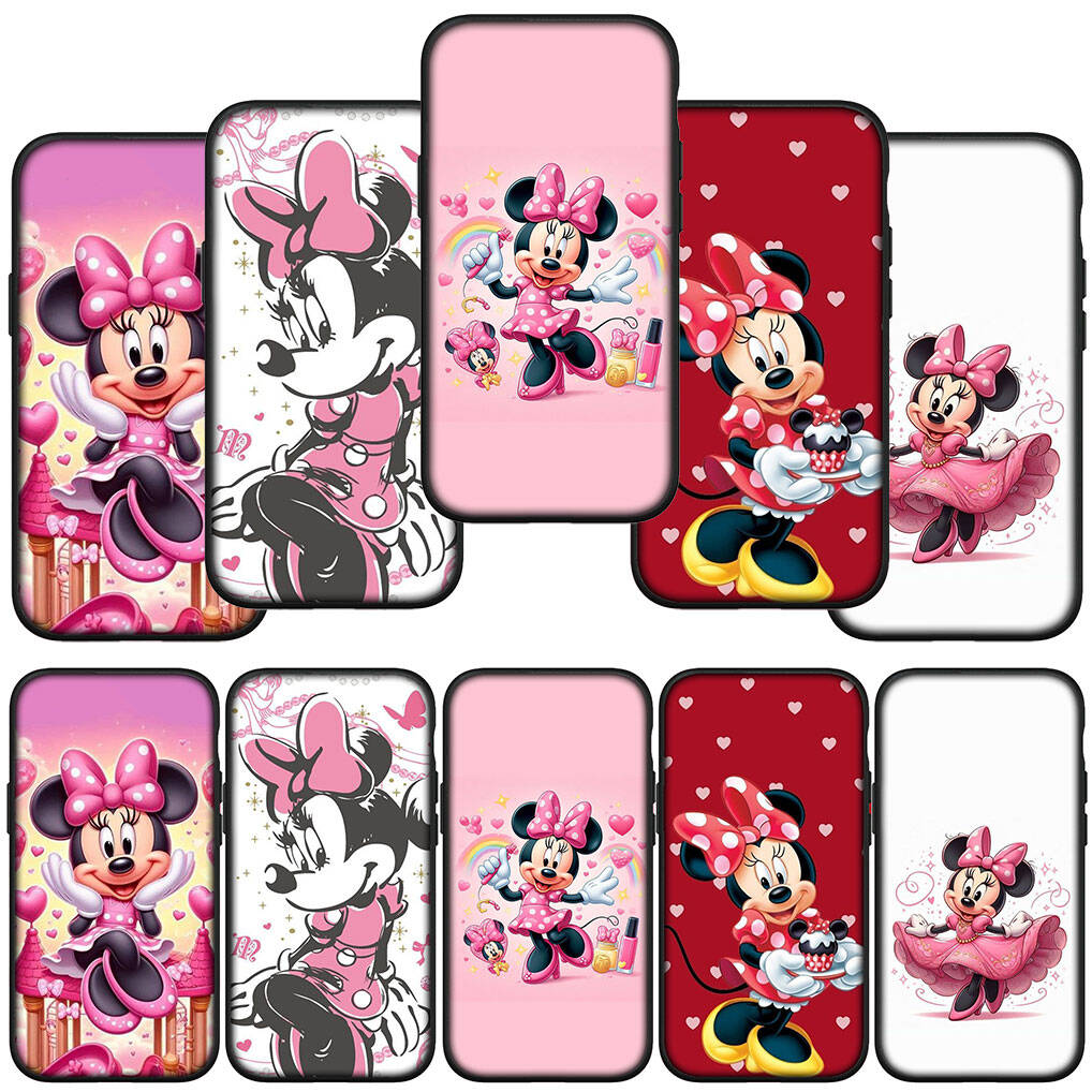 For Motorola Moto Edge 70 60 50 G54 G86 Samsung Galaxy S25 iPhone 17 16 15 Xiaomi Redmi Note 14 13 Pro Max Phone Case Wallpaper Minnie Mouse Cover
