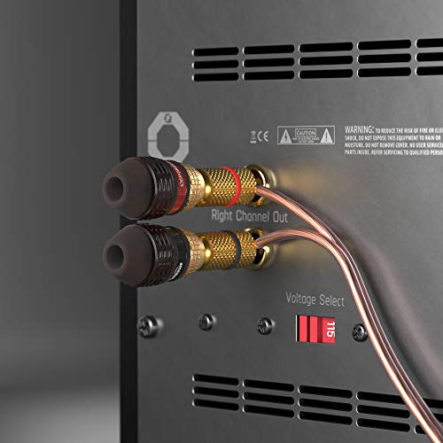 Amazon Basics Speaker Cable, 16 Gauge, 30.5m, Bronze