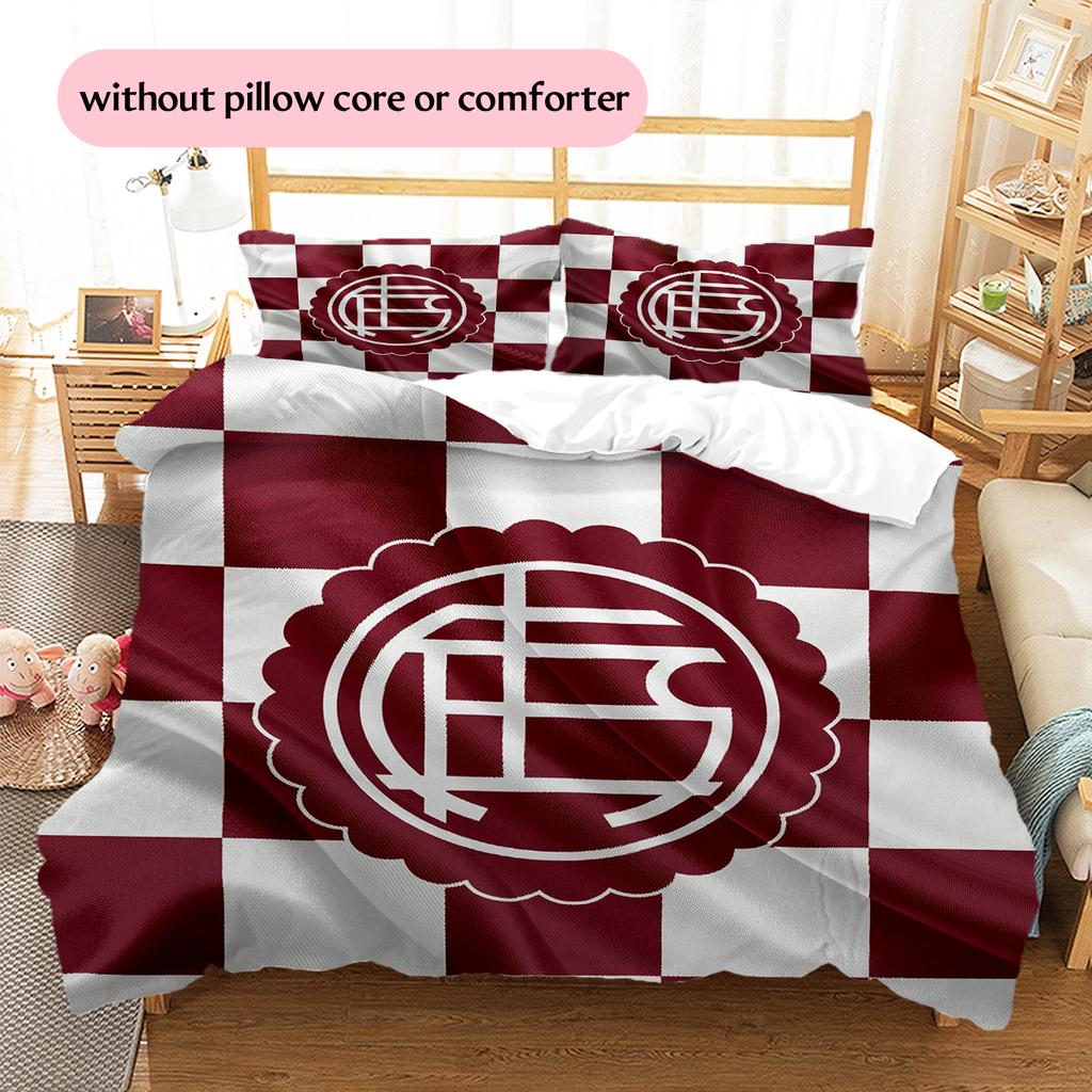 Club Atletico Lanus Pattern Bedding Home Decoration Birthday Gift (1 * duvet cover + 2 * pillowcase, without core)