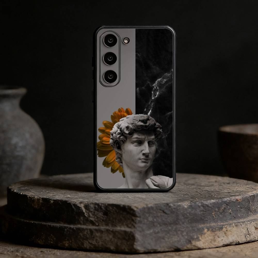 Art Aesthetic David Eyes Phone Case For Samsung Galaxy A13,21s,22,31,32,52,53,71,72,73,Soft Black Cover
