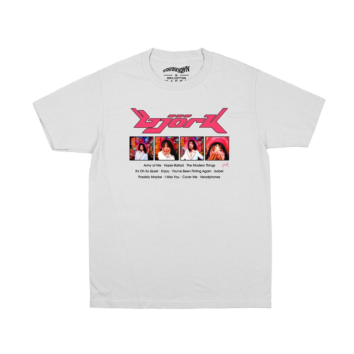 

Bjork TShirt Post Trip Hop IDM ExperiUnisextal The Chemical Brothers Aphex Twin Unisex Cotton Summer Tee Printed Clothing Shirt S