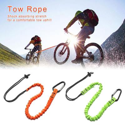2 Colors Strap Hooks Mountain Bike Heavy Duty Towing Pull Rope Portable Tow Rope Bike Tow Cable Safety Bungee Cord