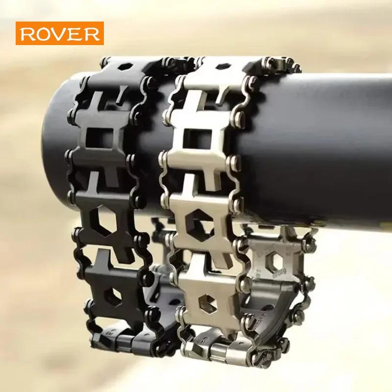 Multifunkční náramek Kovové nástroje šroubovák Náramek z nerezové oceli Pánský venkovní nástroj 29 v 1 Nouzový EDC nástroj přežít