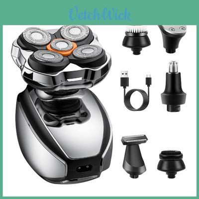Electric Men Shaver With Display And Water Wash For Full Body Grooming