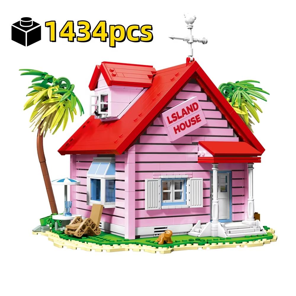 First-Class 1434Pcs First-Class Anime-Series High-Standard Style High-Standard Turtle Immortal Tropical First-Class House Premium-Quality 80024
