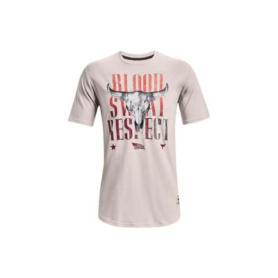 Johnson Series Printed Crew Neck Short Sleeve T-Shirt Men Tops Agate-White 1367118-112