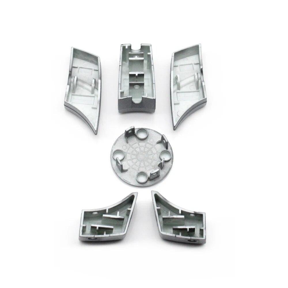 Stříbrný Kryt Tlačítka Menu Multimediálního Ovladače iDrive CIC pro BMW Řady 1 3 5 X1 X5 X6 E87 E90 E91 E92 E60 E84 E70 E71 E72