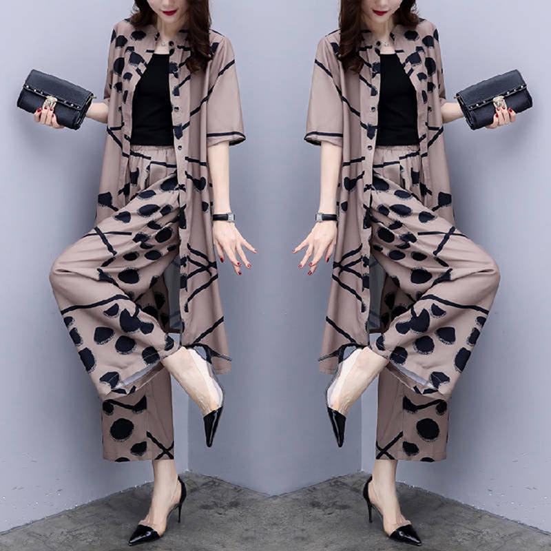 Buy 2Pcs Chiffon Women Casual Set Wear 