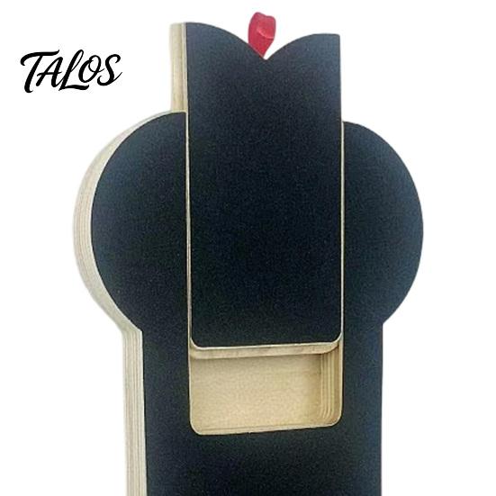 Interactive Pet Grooming Tool Dog Scratch Board with Treat Box, Wooden Nail File Board, Bone Pad Shaped Pad, Grinder Alternative for Large Medium