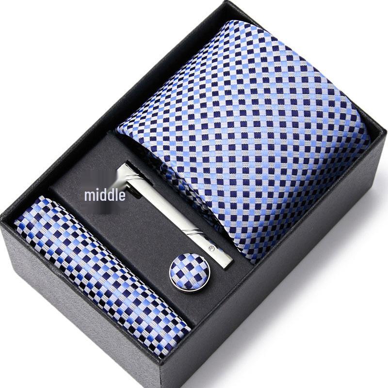 Men's Six-Piece Tie Set for Business and Weddings