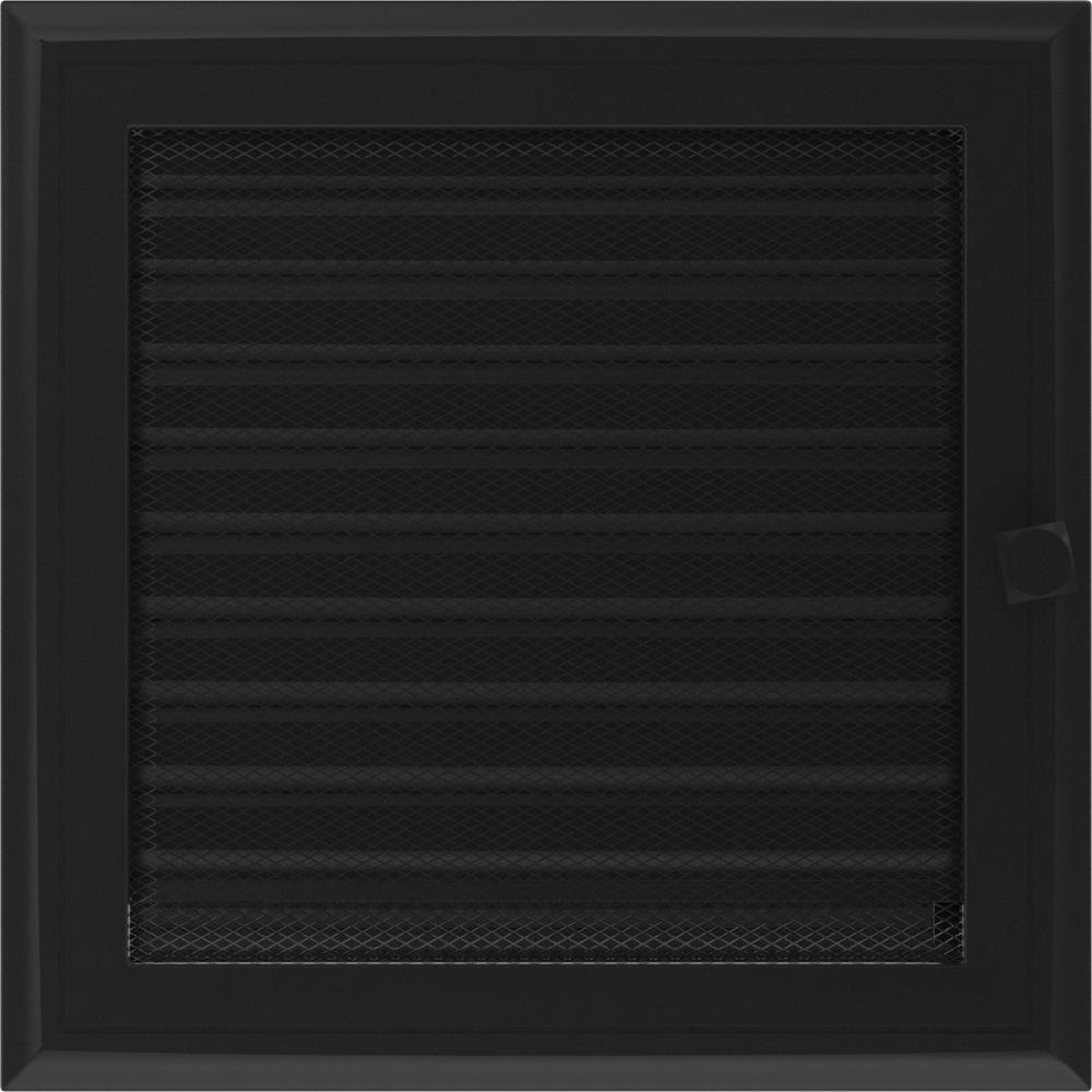 Vent Cover Oskar 22x22 černý se žaluziemi