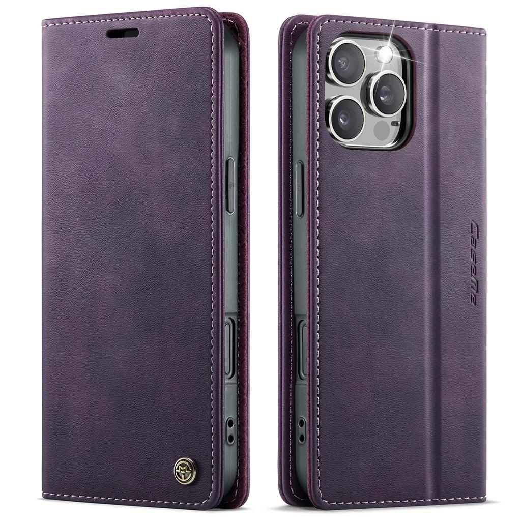 Strong Magnetic Cards Solt Wallet Leather Case For iPhone 16 Pro Max 16e 15 Plus 14 13 12 11 SE 2026 Flip Business Stand Cover