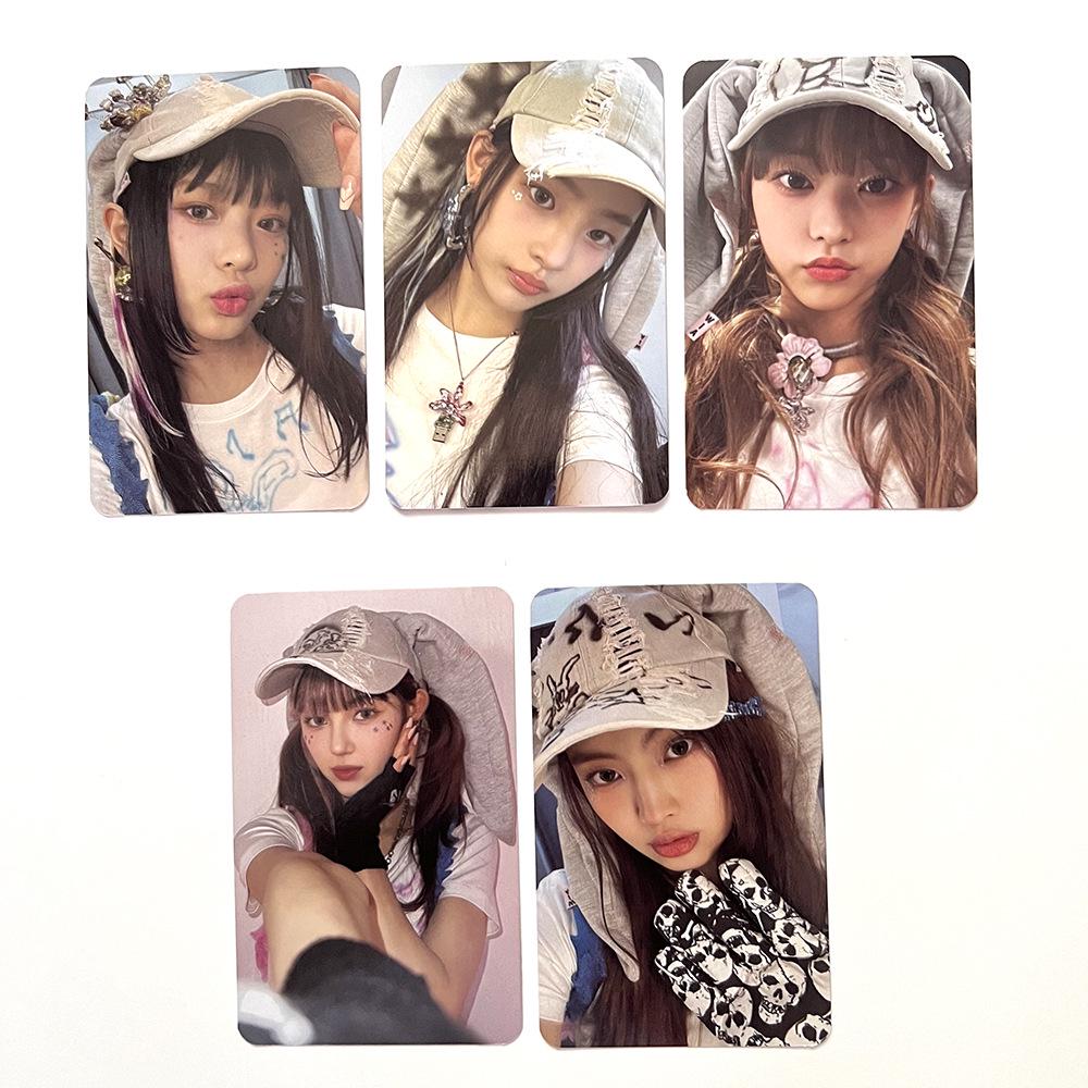 NJ Group OMG Denim Photocard - Random Whale Sister, NEW HANNI Bunnies Edition