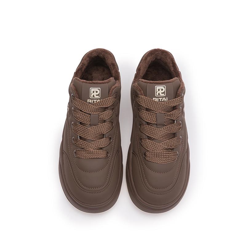 

Женские кроссовки на флисовой подкладке - Мягкие кроссовки на толстой подошве для весны и осени 2025 (LY96921M) 36