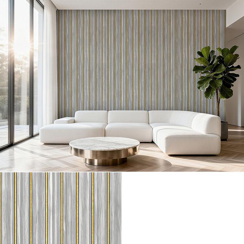 Self Adhesive Grille Wallpaper3D Fluted Wall Panel Sticker, Peel and Stick PVC Wallpaper for Living Room TV Background, Bedroom Wall Decor