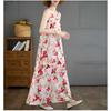 New Bohemian Long Dresses Summer New Sleeveless Round Neck Printed Dresses