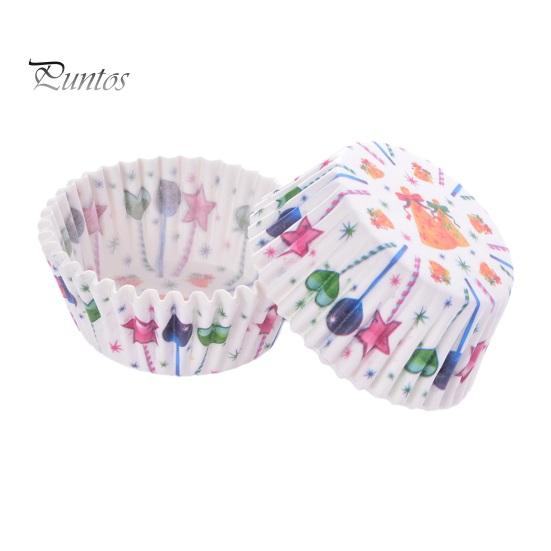 Snowflake Pattern Cupcake Cups 100PCS Christmas Liners, Food Grade Greaseproof Baking Cups, Festive Holiday Paper Molds Patterns Print Round Trays for