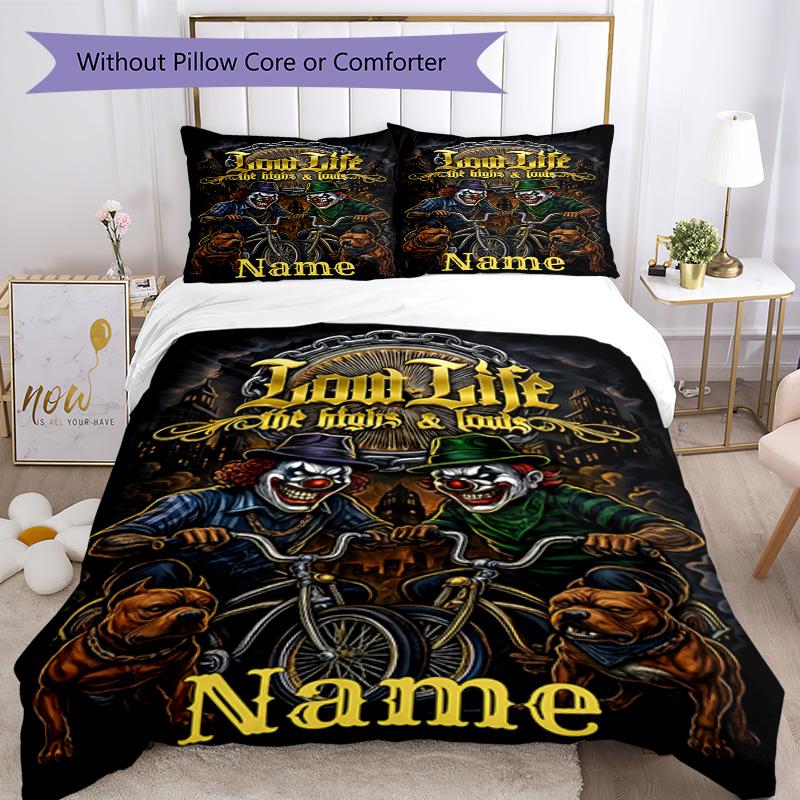 Warner Bros. Works (3) Customize Your Name Bedding Set Breathable Duvet Cover with Pillowcases Home Decoration Birthday Gift