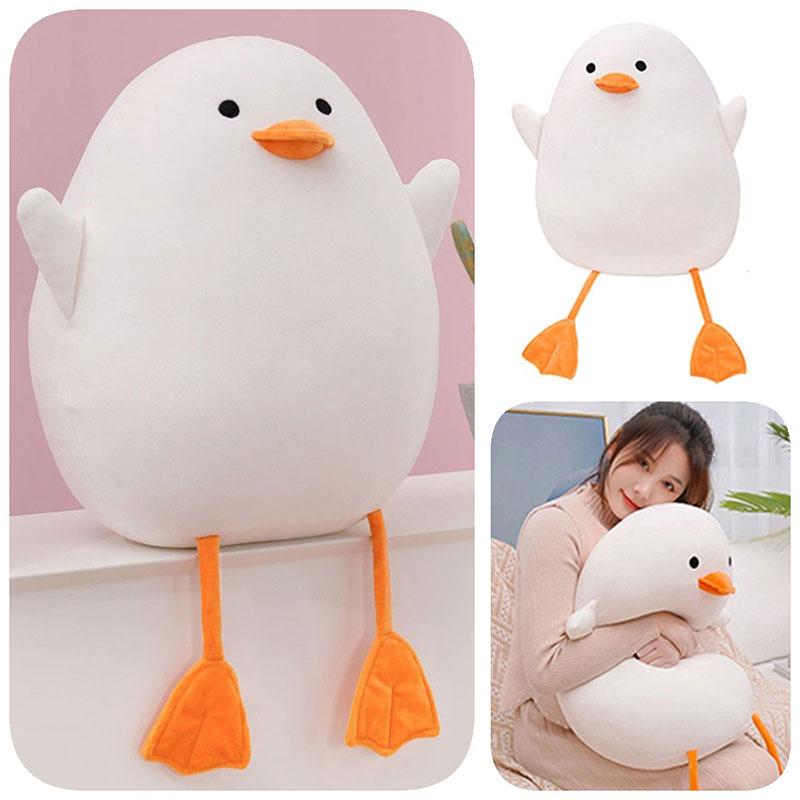 Duck Toy Plush Sleeping Pillow Ragdoll Down Cotton Filling Huggable Room Decor
