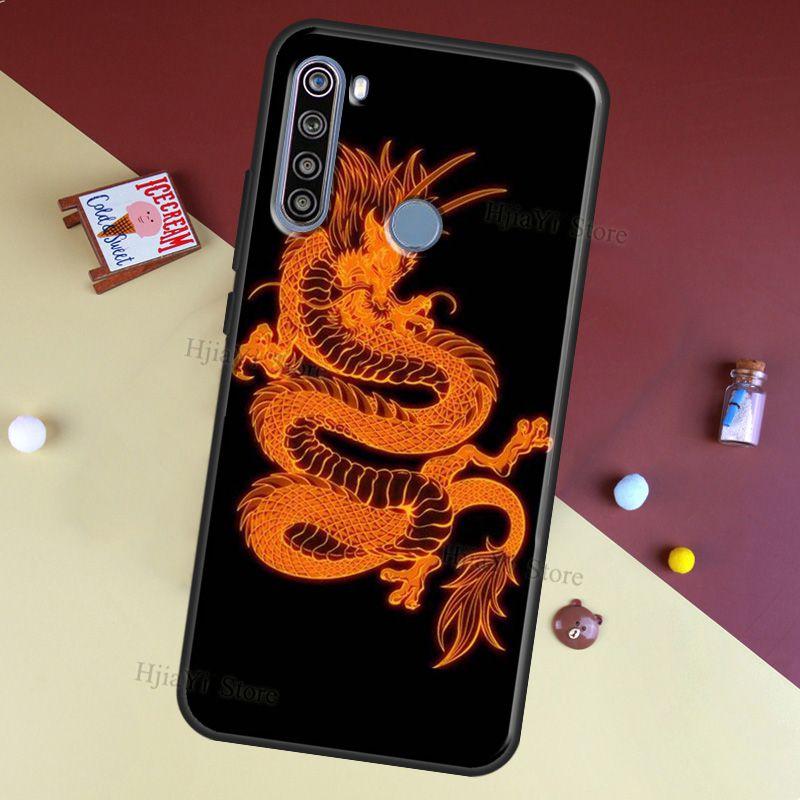 Asian Chinese Dragon Case For Redmi Note 11 Pro Cover For Redmi Note 10 8 9 Pro 9S 10S 9A 9C 9T Redmi 10 Coque