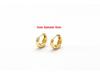 Orecchini a clip in rame color argento placcato oro 14k a forma di cerchio - Orecchini di alta qualità