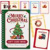 Compact Gift Presentation Folder Christmas Card Book, 7" x 5" Spiral Bound Merry Portable Memory Keeper for Cash Booklet, Greeting Album, Personalized