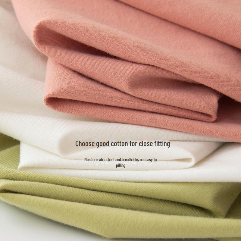 Dámský top s dlouhým rukávem z čisté bavlny v jednobarevném provedení