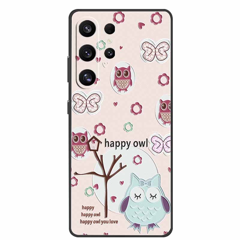 For Samsung Galaxy S26 Ultra Case 3D Relief Flower Emboss Silicone Funda For Samsung S26 Ultra S 26 Ultra Relief Cartoon Bumper