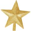 Goldener Glitzer Fünfzackiger Weihnachtsbaum Topper Stern Ornament