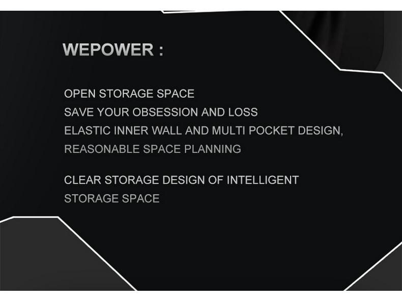 Wepower Men's Trendy Water-Resistant Crossbody Chest Bag with Magnetic Buckle