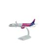 Resin A321 Flugzeugmodell Spielzeug, 22 cm, Wizz Air Kompatibel, Statisches Display Miniatur