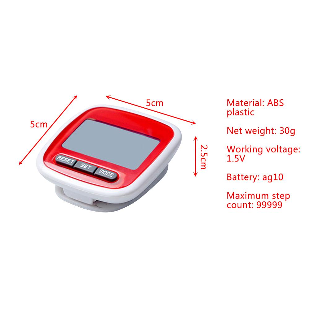 Contapassi semplice LCD con display 3D, contapassi per camminare, contapassi per correre, contapassi per camminare