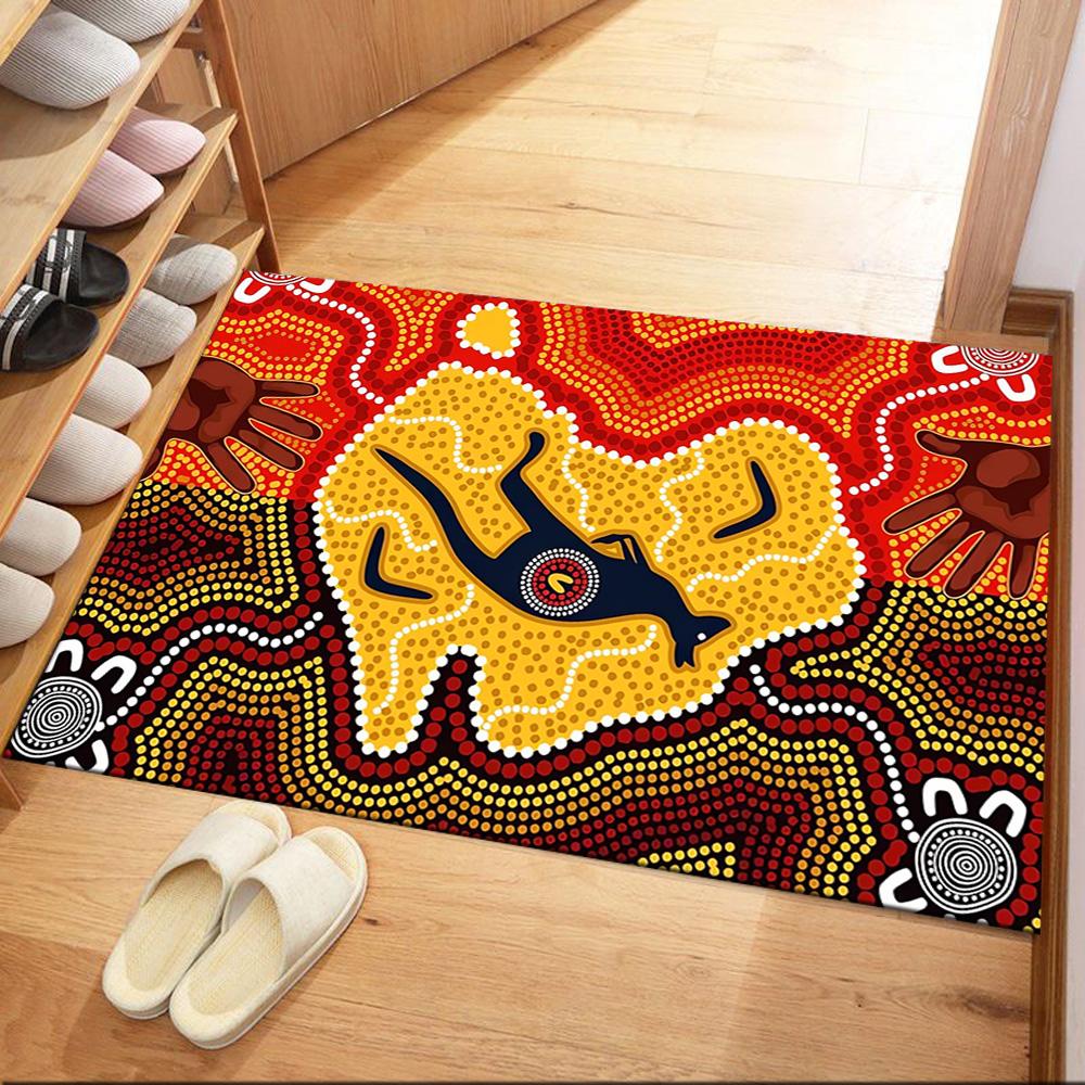 Australischer Aboriginal-Stil 31 Fußmatte Perfekt für Außenbereich Dekorieren Sie Zimmer Wohnzimmer Balkon Rutschfester Teppich Dekorieren Sie Büros