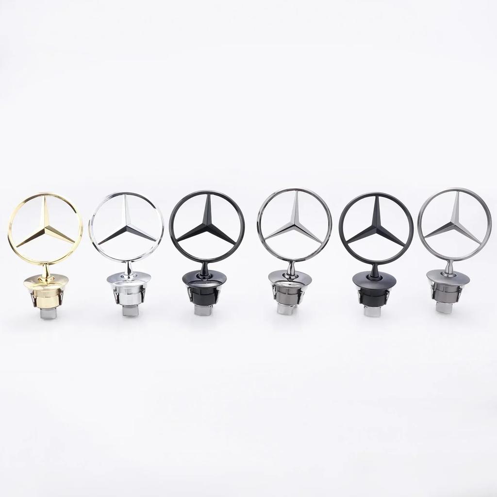 Autoaufkleber C200 E300 Heiß 2026 Für Benz 1 Stück Mercedes Benz Auto Motorhauben Logo Emblem Zinklegierung Abzeichen Für W204 W220 C180 C200