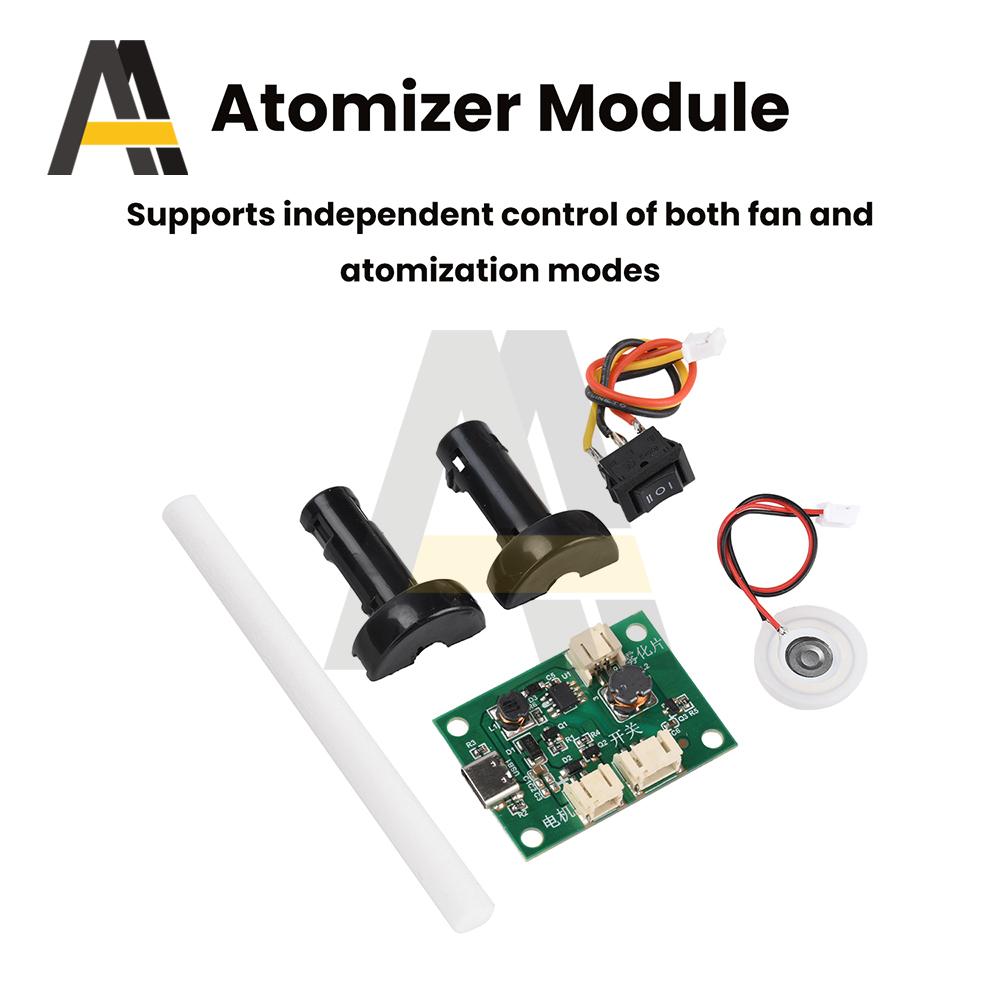 Electronic DIY Ultrasonic Humidifier DC5V Type C Ultrasonic Mist Humidifier Nebuliser Driver Module Electronic DIY Kit