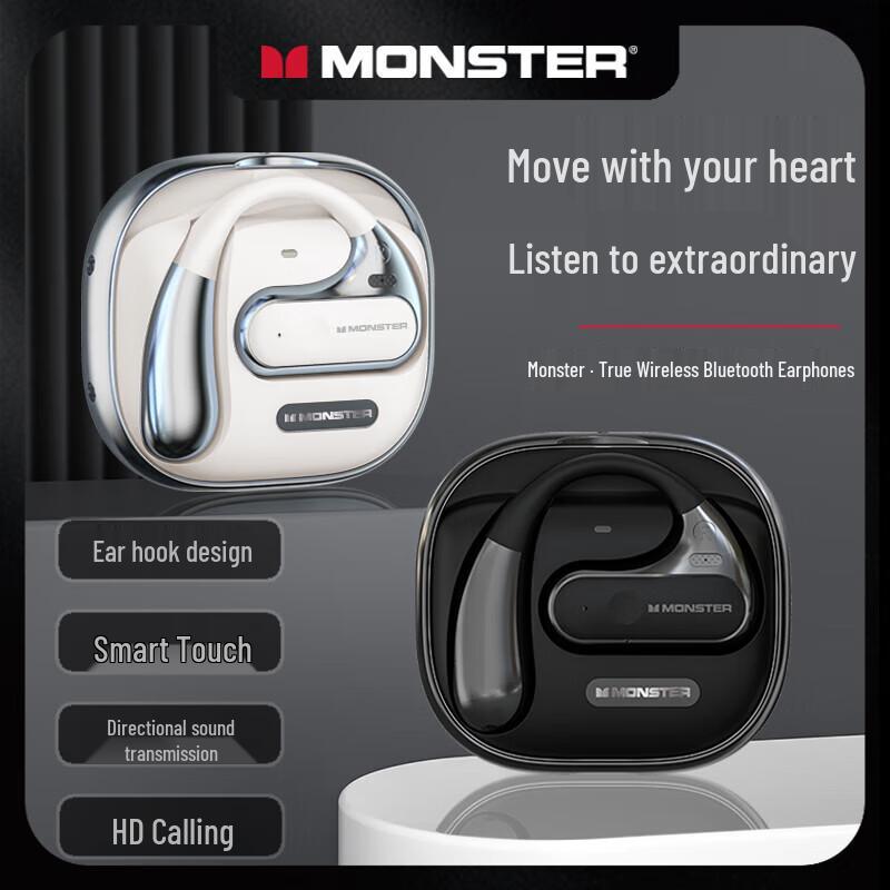 Monster Wireless Bluetooth Open-Ear Sport Headphones