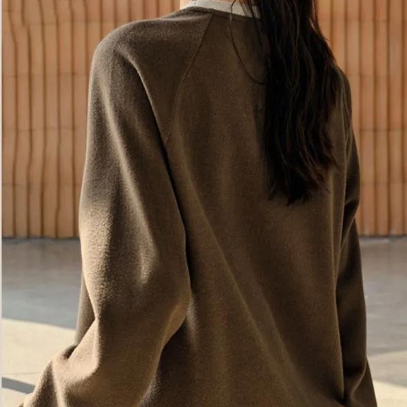 Sweatshirt for Women Cotton Oversize Loose Casual Pullove Color-Blocked Collared Long Sleeve Top Sweatshirt